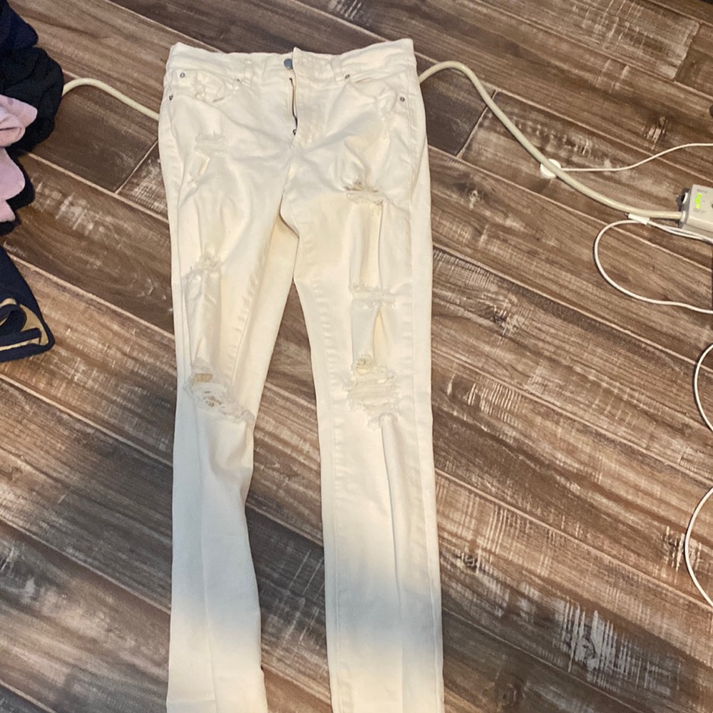 white jeans